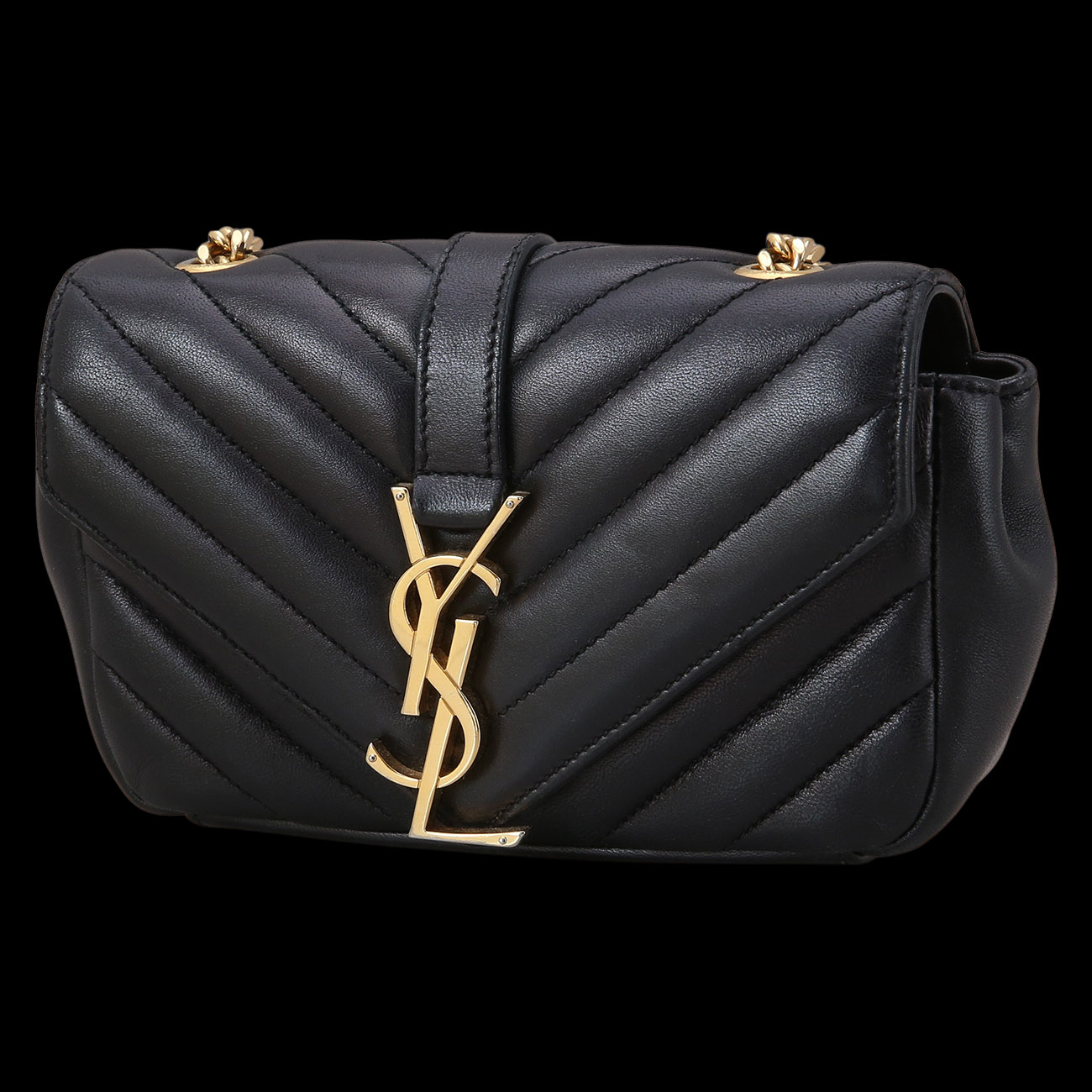 Yves Saint Laurent(USED)생로랑 모노그램 쉐브론 미니 사첼백